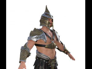 Medieval Warrior Realistic Character 3D Model