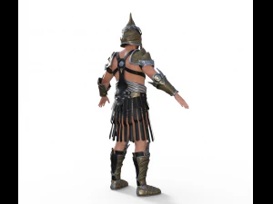 Medieval Warrior Realistic Character 3D Model