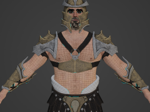 Medieval Warrior Realistic Character 3D Модель