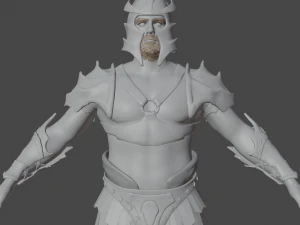 Medieval Warrior Realistic Character 3D Model