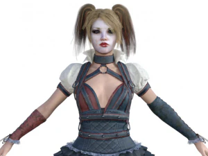 Karakter Realistis Harley Quinn Model 3D