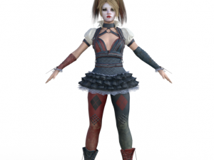 Harley Quinn Realistic Character Modello 3D