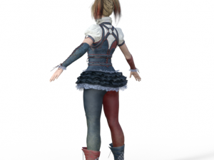Harley Quinn Realistic Character Modello 3D