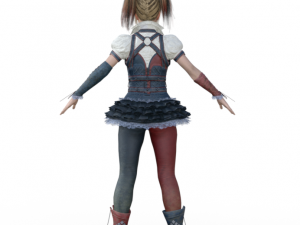 Harley Quinn Realistic Character Modello 3D