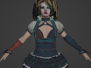 Harley Quinn Realistic Character Modello 3D
