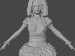 Harley Quinn Realistic Character Modello 3D