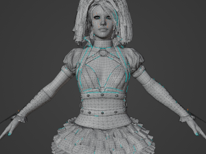 Harley Quinn Realistic Character Modello 3D
