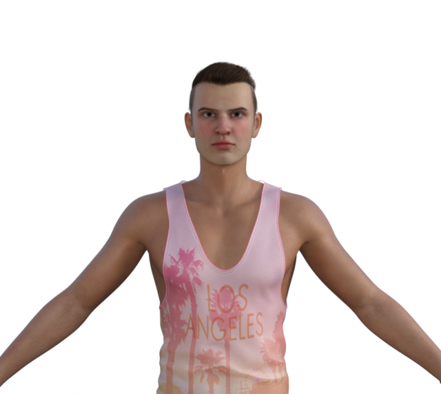 Adam Realistic Character 3D 모델 .c4d .max .obj .3ds .fbx .stl .blend 