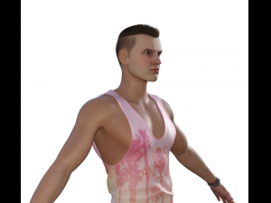 Adam Realistic Character 3D 모델