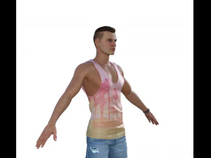 Adam Realistic Character 3D Model