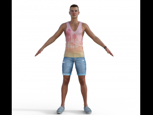Adam Realistic Character 3D 모델