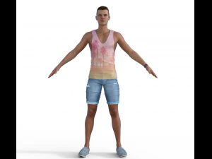 Adam Realistic Character 3D Model
