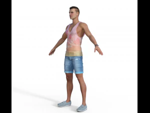 Adam Realistic Character 3D Model