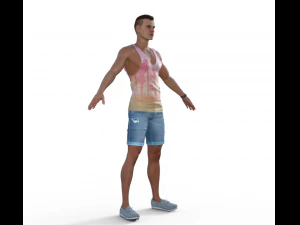 Adam Realistic Character 3D Model