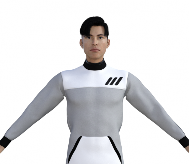Man in Sport Outfit Realistic Character 3D Model .c4d .max .obj .3ds .fbx .stl .blend 