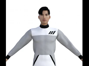 Man in Sport Outfit Realistic Character 3D Model