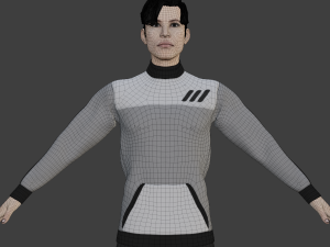 Man in Sport Outfit Realistic Character 3D Model