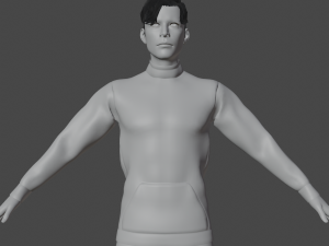 Man in Sport Outfit Realistic Character 3D Model