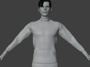 Man in Sport Outfit Realistic Character 3D Model