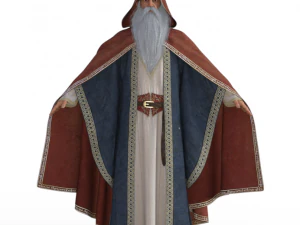 Wizard Realistic Character 3D Model