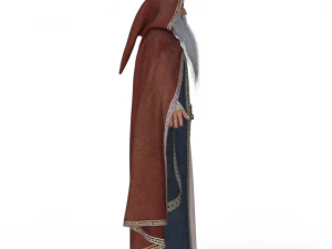 Wizard Realistic Character 3D Model