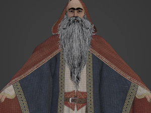 Wizard Realistic Character 3D Model