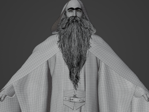 Wizard Realistic Character 3D Модель