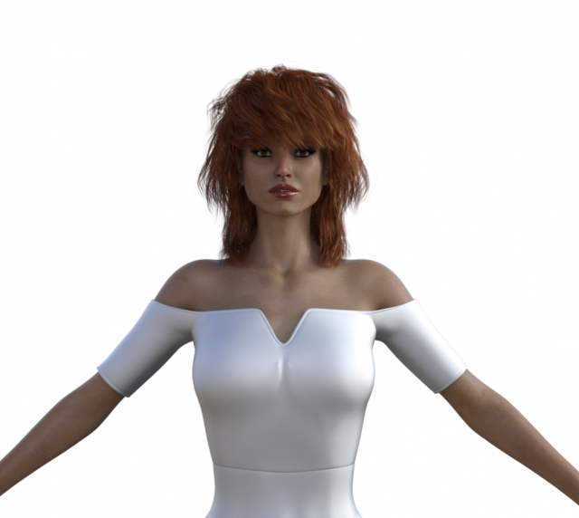 Rosita Realistic Character 3D Model .c4d .max .obj .3ds .fbx .stl .blend 