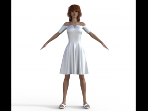 Rosita Realistic Character 3D Model