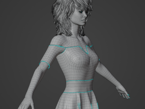 Rosita Realistic Character 3D Model