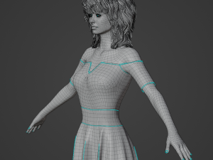 Rosita Realistic Character 3D Model