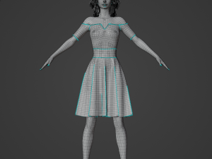 Rosita Realistic Character 3D Model