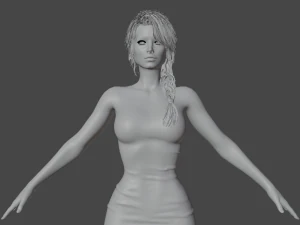 Scarlett Realistic Character 3D Model