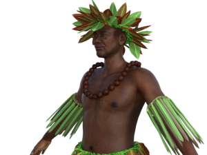 Tropical Man Realistic Character 3D मॉडल