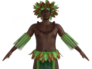 Tropical Man Realistic Character 3D मॉडल