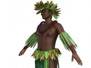 Tropical Man Realistic Character 3D मॉडल