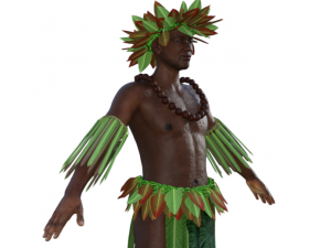 Tropical Man Realistic Character 3D मॉडल