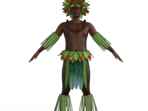 Tropical Man Realistic Character 3D मॉडल