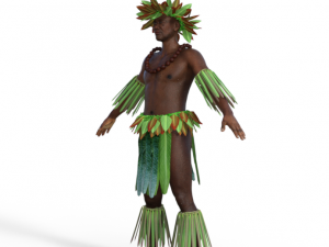 Tropical Man Realistic Character 3D मॉडल