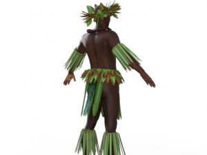 Tropical Man Realistic Character 3D मॉडल