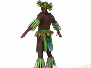 Tropical Man Realistic Character 3D मॉडल
