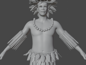 Tropical Man Realistic Character 3D मॉडल