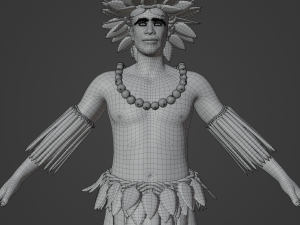 Tropical Man Realistic Character 3D मॉडल