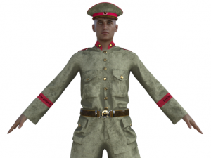 World War Soldier Realistic Character Modelo 3D