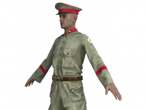 World War Soldier Realistic Character Modelo 3D