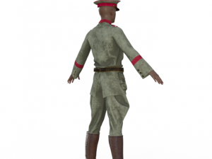 World War Soldier Realistic Character Modelo 3D