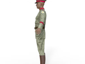 World War Soldier Realistic Character Modelo 3D