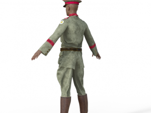 World War Soldier Realistic Character Modelo 3D