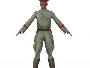 World War Soldier Realistic Character Modelo 3D
