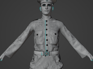 World War Soldier Realistic Character Modelo 3D